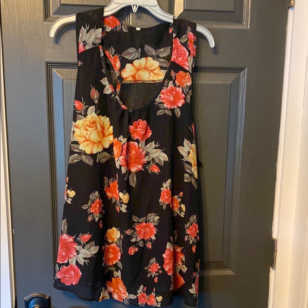 Floral Sleeveless Top